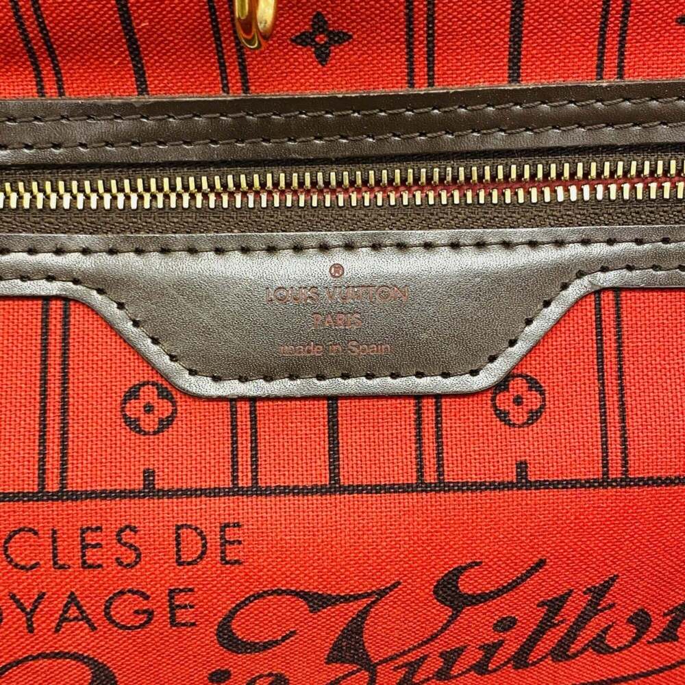 LOUIS VUITTON Brown Damier Neverfull MM Tote Bag - Picture 5 of 10